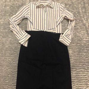 Navy Blue Pencil Skirt